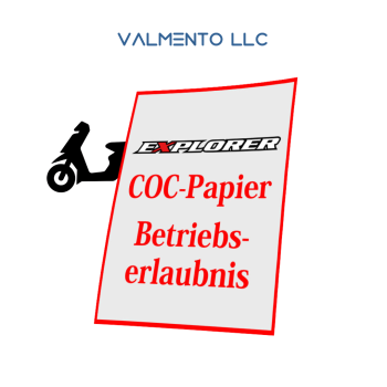 Zweitschrift Betriebserlaubnis / COC-Papier für Explorer Roller – Schnell & unkompliziert